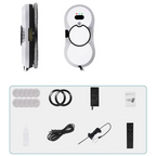 Smart Robot Window Cleaner Vacuum with Automatic Glass Cleaning System and 450cm Power Cord