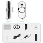 Smart Robot Window Cleaner Vacuum with Automatic Glass Cleaning System and 450cm Cord