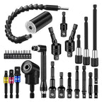 Flexible Drill Bit Extension Shaft Set 32 Piece Socket Adapter and Bit Holder Kit for Power Drills