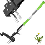 Heavy Duty Stand Up Garden Weeder with 4 Claw Root Remover and Foot Pedal for Lawn and Yard Weed Removal