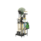 Heavy Duty Garden Tool Organizer Rack with Storage Slots for Rakes Brooms and Long Handle Tools