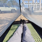 Single Person Mesh Bivy Tent Lightweight Poleless Camping and Hiking Shelter