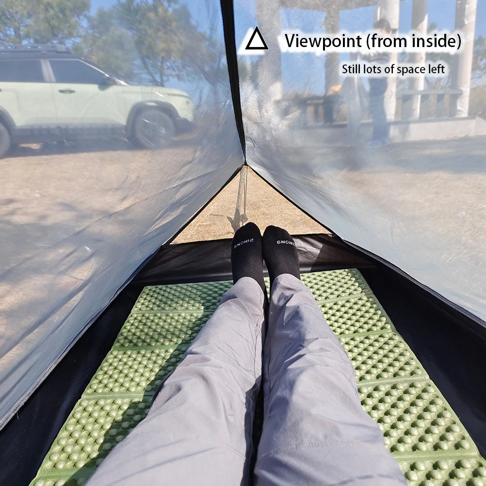 Single Person Mesh Bivy Tent Lightweight Poleless Camping and Hiking Shelter