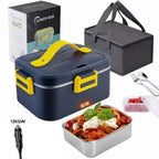 Electric Lunch Box 1.8L Portable Food Warmer 75W Leakproof for Car Truck Office with Carry Bag