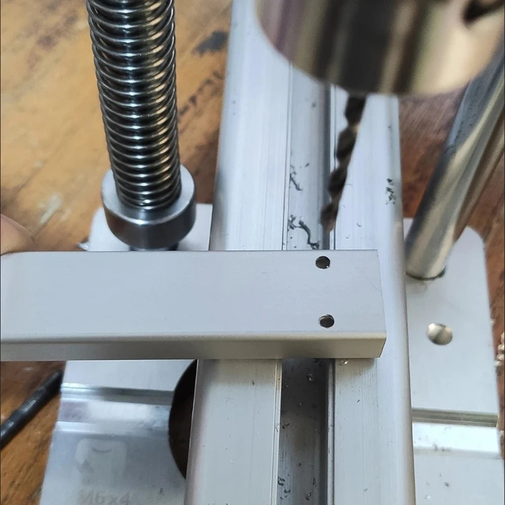 Portable Drill Guide Jig Adjustable Woodworking Straight Hole Drilling Locator Tool