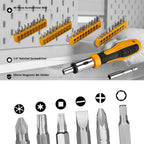 Heavy Duty 228-Piece Hand Tool Set with Socket Wrenches and Plastic Storage Toolbox