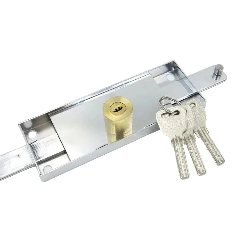 Rolling Door Lock Key-Operated Heavy Duty Shutter Lock for Middle or Bottom Installation