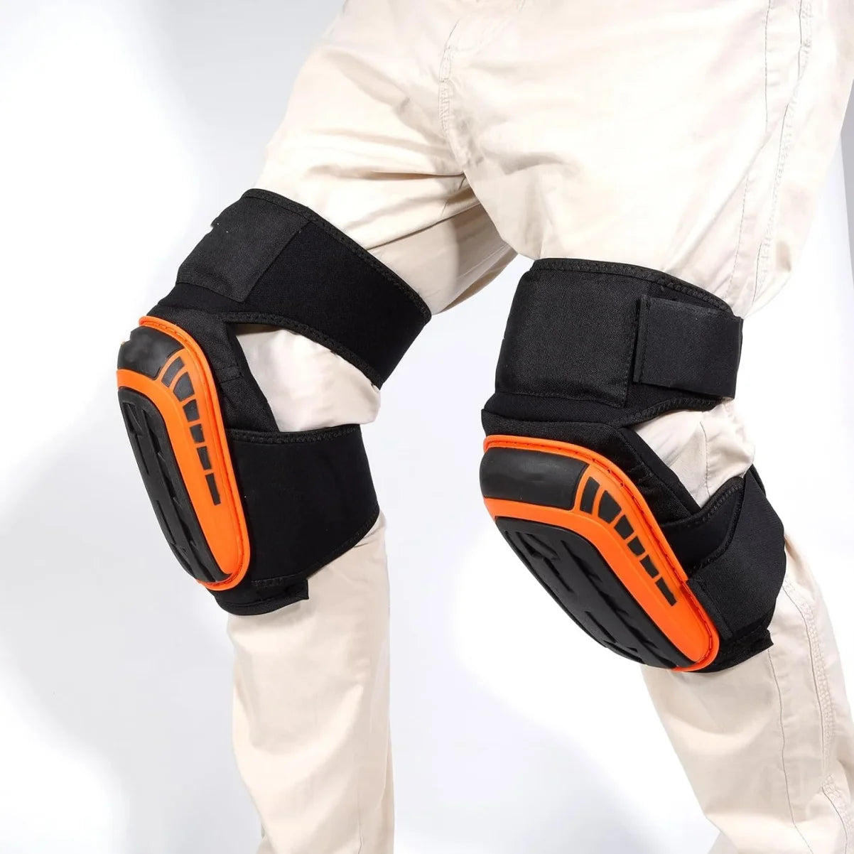 Knee Pads Heavy Duty Gel and EVA Foam Cushioned Adjustable Work Knee Pads with Extension Strap