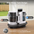 Handheld Carpet Cleaner 800W Hot Water Cleaning Machine for Sofa Rugs Car Interior 1.75L Tank