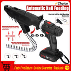 Cordless Drill Chain Screw Feeder Converter with Automatic Screw Feeding and Adjustable Depth Control