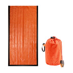 Portable Waterproof Emergency Survival Blanket with Storage Bag and Whistle for Camping and Hiking