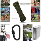Professional Outdoor Survival Kit with First Aid, Multi-Tool, and Tactical Gear for Camping and Adventure
