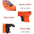 Cordless Rebar Tying Machine 12V 4500mAh Automatic Binding Tool for 6-25mm Steel Bar Fastening