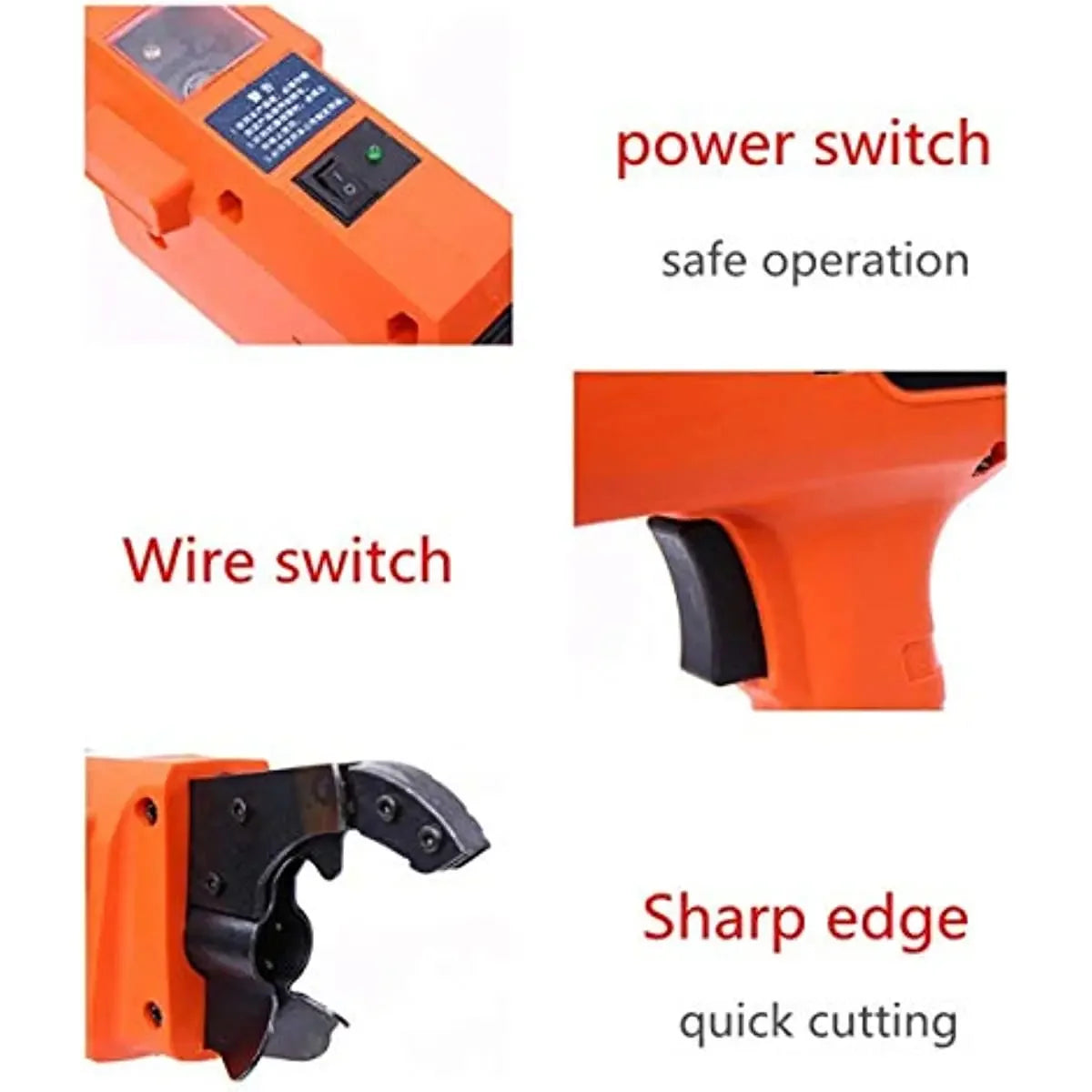 Cordless Rebar Tying Machine 12V 4500mAh Automatic Binding Tool for 6-25mm Steel Bar Fastening