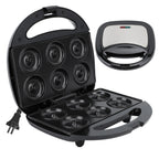 Portable Mini Donut Maker Machine 750W with Non-Stick Plates and Double-Sided Heating
