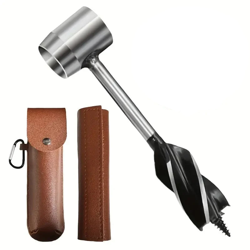 Heavy Duty Wood Drill Auger Bit with Four Blade Support Design for Carpentry and Outdoor Use