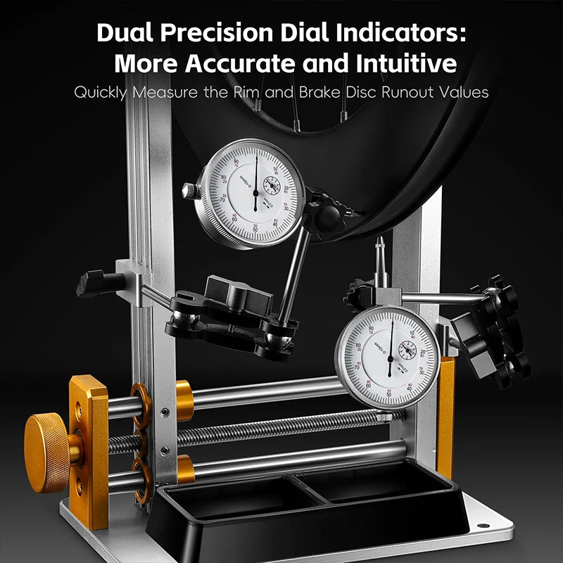 Bicycle Wheel Truing Stand Professional Aluminum Alloy Rim Calibration and Correction Tool