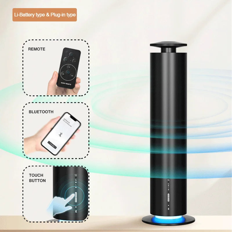 Rechargeable Essential Oil Diffuser 120ml Portable Metal Aroma Diffuser with USB Type-C for Home and Office