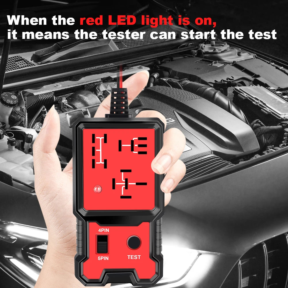 Portable 12V Car Battery Tester with LED Display Automotive Diagnostic Tool for Vehicle Circuits