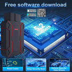 Portable Bluetooth OBD2 Car Diagnostic Scanner with Battery Monitoring and Real-Time Vehicle Data