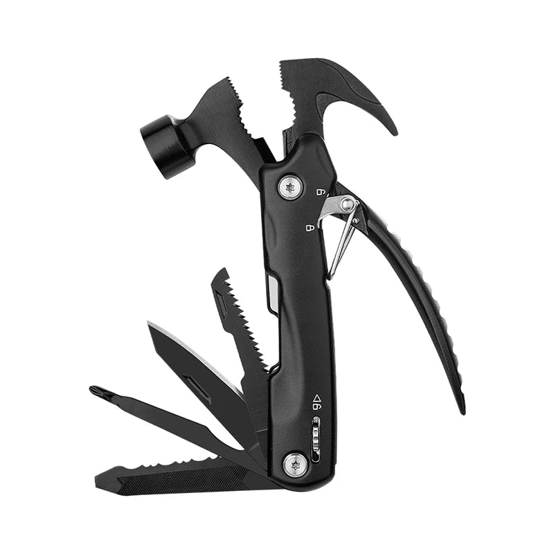 Heavy Duty Multifunction Claw Hammer Multi Tool with Pliers for DIY Repairs and Outdoor Use