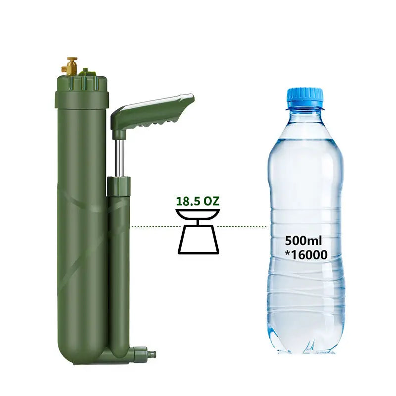 High Precision Water Filter Pump 0.0001 Micron with Carry Bag Portable Outdoor Filtration Kit