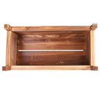 Wood Planter Box Outdoor Raised Garden Planter Bed for Flowers Vegetables