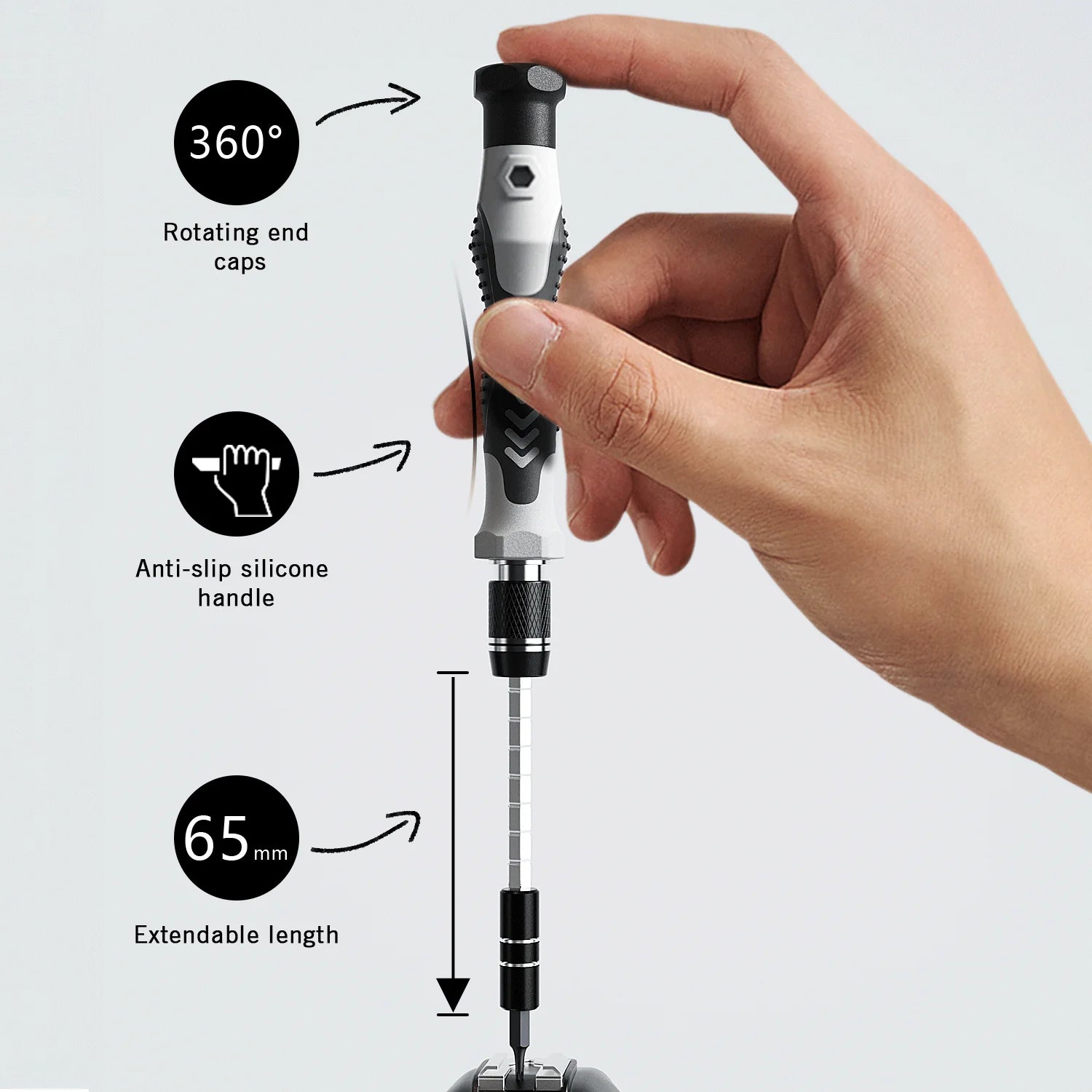 Professional 132-Piece Precision Screwdriver Set Magnetic Torx Phillips Bits for Phone, Watch, Drone Repair
