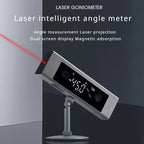 Digital Laser Angle Meter with Dual Line Projection and Magnetic Base for Construction and DIY
