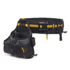 Heavy Duty 3 PC Framer Tool Belt Set with Padded Waist Belt, Hammer Loop and Multi Pocket Tool Pouch