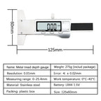 Digital Tyre Tread Depth Gauge 0-25mm LCD Stainless Steel Measuring Tool for Vehicle Maintenance