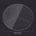 Acrylic Round Centre Finder Ruler for Wood Turning Lathe Work and Precise Circle Drawing