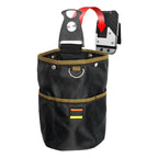 Heavy Duty Nylon Tool Waist Bag with Rotating Hook Multi Pocket Storage Pouch for Electrician Carpentry