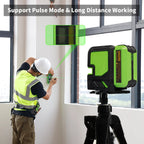Self Leveling Green Laser Level Kit with Tripod Rechargeable Battery Cross Line Measurement Tool