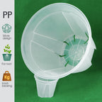 Clear Plastic Plant Nursery Pots with Drainage Holes Transparent Orchid Planter Seedling Container