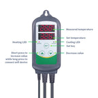 Smart WIFI Temperature and Humidity Controller Set with Dual Relay Control and Digital Display