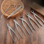 Stainless Steel Gardening Trimming Tools 4/7-Piece Bonsai Pruner Set