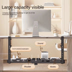 Under Desk Cable Management Tray Adjustable Carbon Steel Wire Organizer Storage Rack