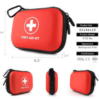 Compact 103-Piece Emergency First Aid Kit Portable Waterproof Case for Outdoor Travel Car Home