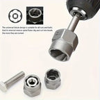 Damaged Bolt and Nut Extractor Set 14-Piece Heavy Duty Socket Kit with Chrome Steel Storage Box
