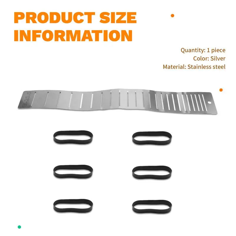 Stainless Steel Guitar Fretboard Guard Protector with Rubber Bands for Fret Repair and Polishing