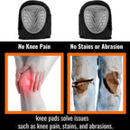 Knee Pads Heavy Duty Gel and EVA Foam Cushioned Work Knee Pads with Adjustable Straps Pair
