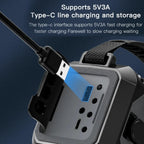 Rechargeable Solar Emergency Radio 12000mAh Portable AM FM Radio with Hand Crank Flashlight and Lamp
