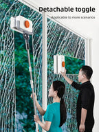 Adjustable Magnetic Window Cleaner with Telescopic Rod for Home & High-Rise Glass