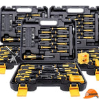 Heavy Duty Precision Screwdriver Set with Magnetic Bit Holder and Portable Carry Case