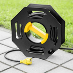 Heavy Duty Cable Storage Reel with Handle 25m Capacity Cord Organizer for Caravan Motorhome Boat