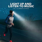 Rechargeable Bluetooth Beanie Hat with LED Light and Built in Stereo Speakers Hands Free Audio