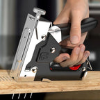 Manual Staple Gun for Woodworking and Upholstery Projects Compatible with U/T/N Staples