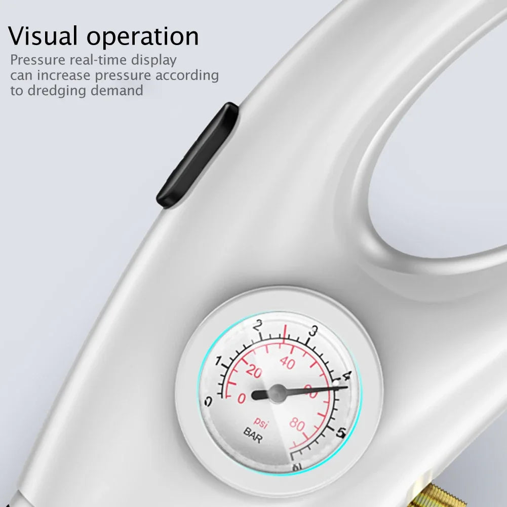 Manual Pneumatic Drain Cleaner Pump with Suction Cup High Pressure Sink Toilet Pipe Unblocker Tool