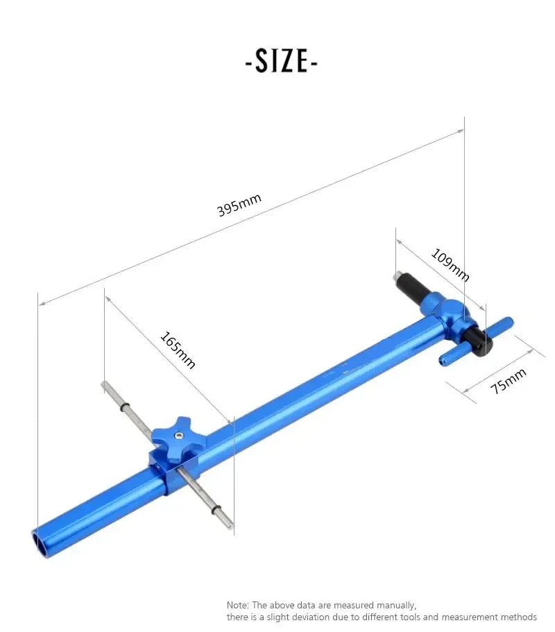 Bicycle Derailleur Hanger Alignment Gauge Aluminum Alloy Dropout Straightening and Adjustment Tool